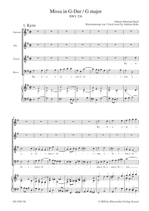 Bach: Mass in G Major, BWV 236