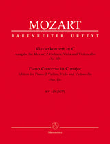 Mozart: Piano Concerto No. 13, K. 415/387b (version for piano and string quartet)