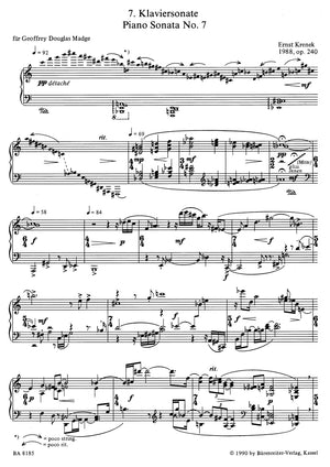 Krenek: Piano Sonata No. 7, Op. 240
