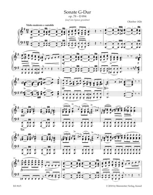 Schubert: Piano Sonata in G Major, D 894, Op. 78