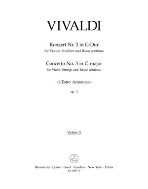 Vivaldi: Violin Concerto No. 3, RV 310