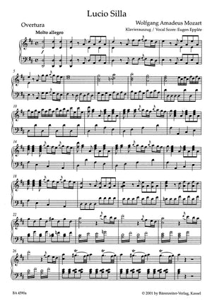 Mozart: Lucio Silla, K. 135
