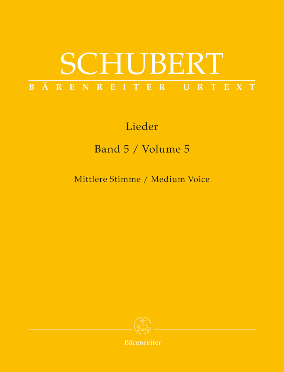 Schubert: Lieder - Volume 5