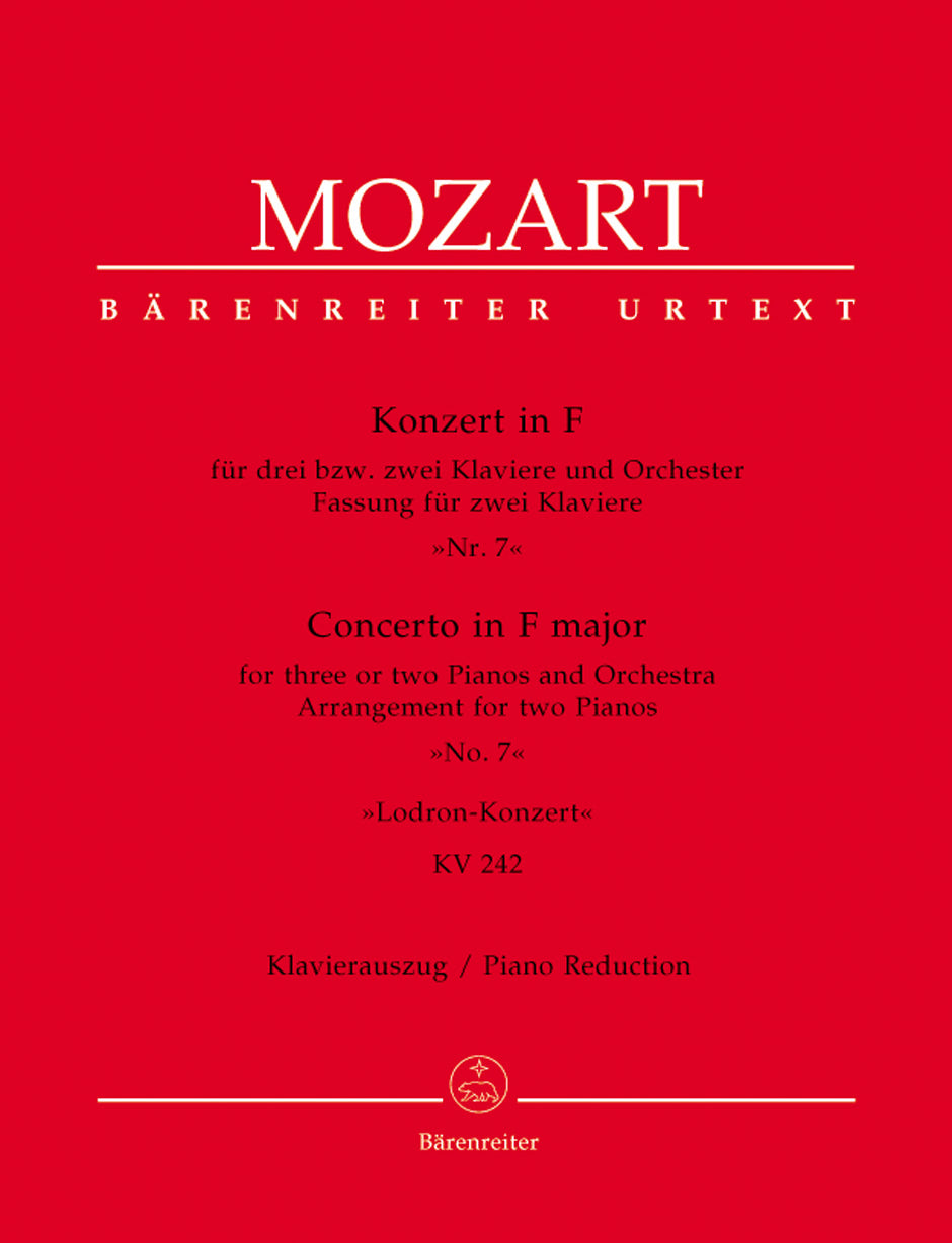 Mozart: Concerto No. 7 for 2 or 3 Pianos, K. 242 ("Lodron Concerto")