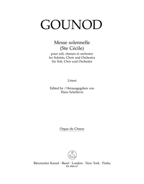 Gounod: Messe solennelle (St. Cecilia Mass)