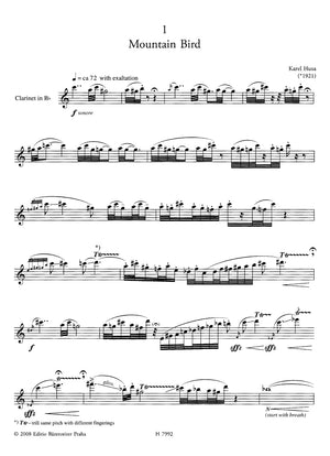 Husa: Three Studies for Solo Clarinet
