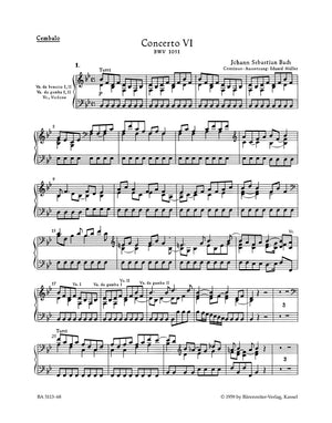 Bach: Brandenburg Concerto No. 6 in B-flat Major, BWV 1051 (with performance markings)