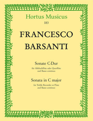 Barsanti: Recorder Sonata in C Major