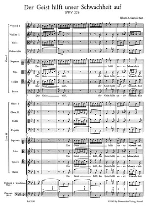 Bach: Der Geist hilft unser Schwachheit auf, BWV 226