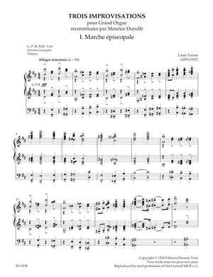 Vierne: Improvisations (1928) / Transcriptions (1894, 1901, 1932)