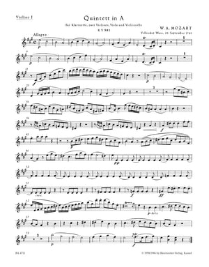 Mozart: Clarinet Quintet in A Major, K. 581 ("Stadler Quintet")