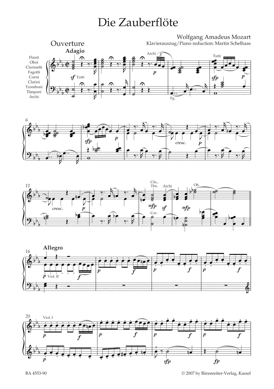 Mozart: Die Zauberflöte (The Magic Flute), K. 620