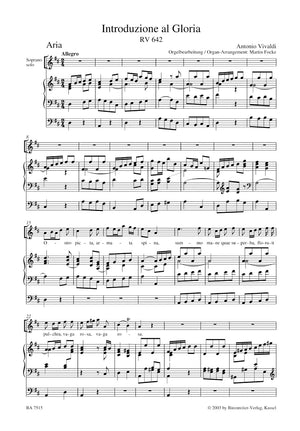 Vivaldi: Introduzione al Gloria, RV 642 and Gloria in D Major, RV 589