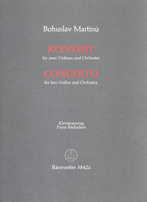 Martinů: Concerto for 2 Violins and Orchestra