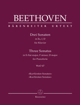 Beethoven: 3 Piano Sonatas, WoO 47