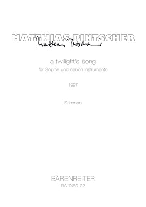 Pintscher: a twilight's song