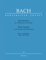 Bach: 3 Sonatas, BWV 1027-1029 (arr. for cello)