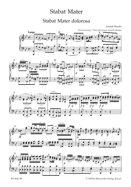 Haydn: Stabat Mater, Hob. XX bis