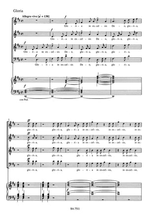 Dvořák: Mass in D Major, Op. 86 (arr. for soloists, choir and organ)