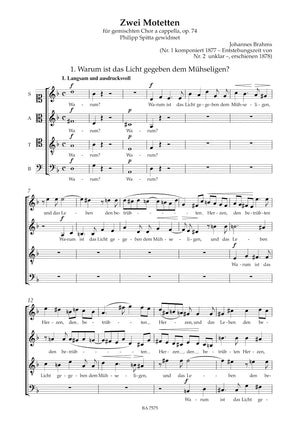 Brahms: Sacred Choral Music