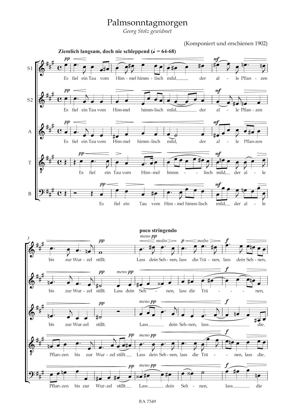 Reger: Sacred Choral Music a cappella