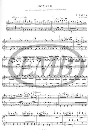 Haydn: Selected Sonatas for Piano - Volume 2