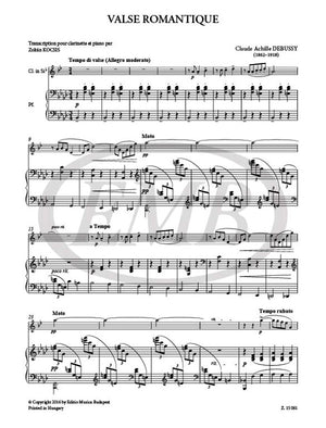 Debussy: Valse romantique (arr. for clarinet & piano)
