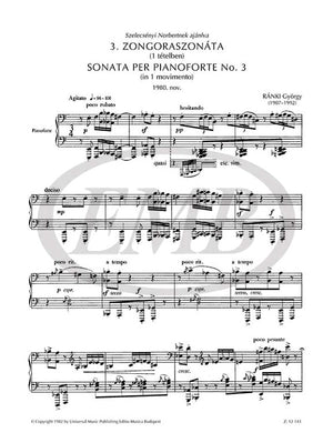 Ránki: Piano Sonata No. 3