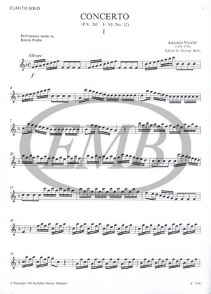 Vivaldi: Flute Concerto in F Major, RV 433