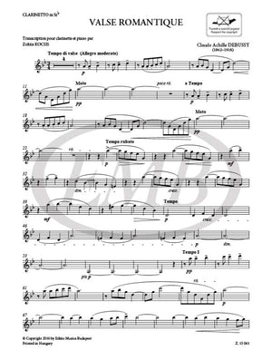 Debussy: Valse romantique (arr. for clarinet & piano)