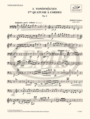 Kodály: String Quartet No. 1, Op. 2