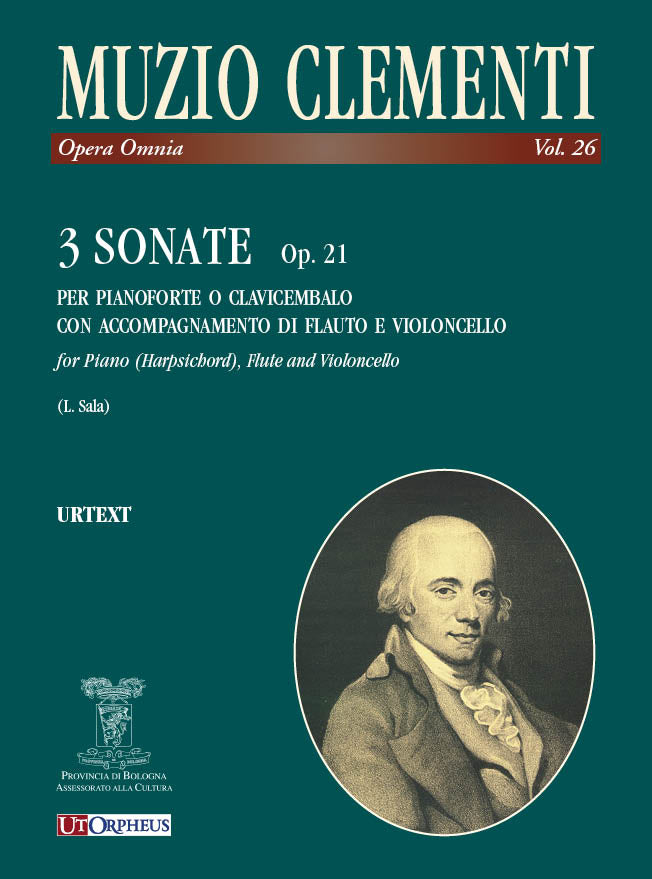 Clementi: 3 Sonatas for Keyboard, Flute, & Cello, Op. 21