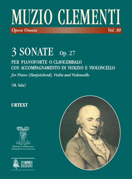 Clementi: 3 Sonatas for Keyboard, Violin, & Cello, Op. 27