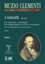 Clementi: 3 Sonatas for Keyboard, Violin, & Cello, Op. 28