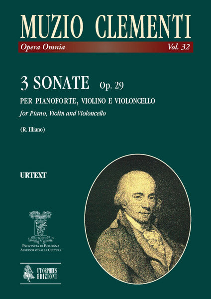 Clementi: 3 Sonatas for Keyboard, Violin/Flute, & Cello, Op. 29