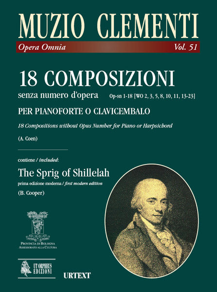 Clementi: 18 Keyboard Compositions, Op-sn 1-18 (WoO 2, 3, 5, 8, 10, 11, 13-23)