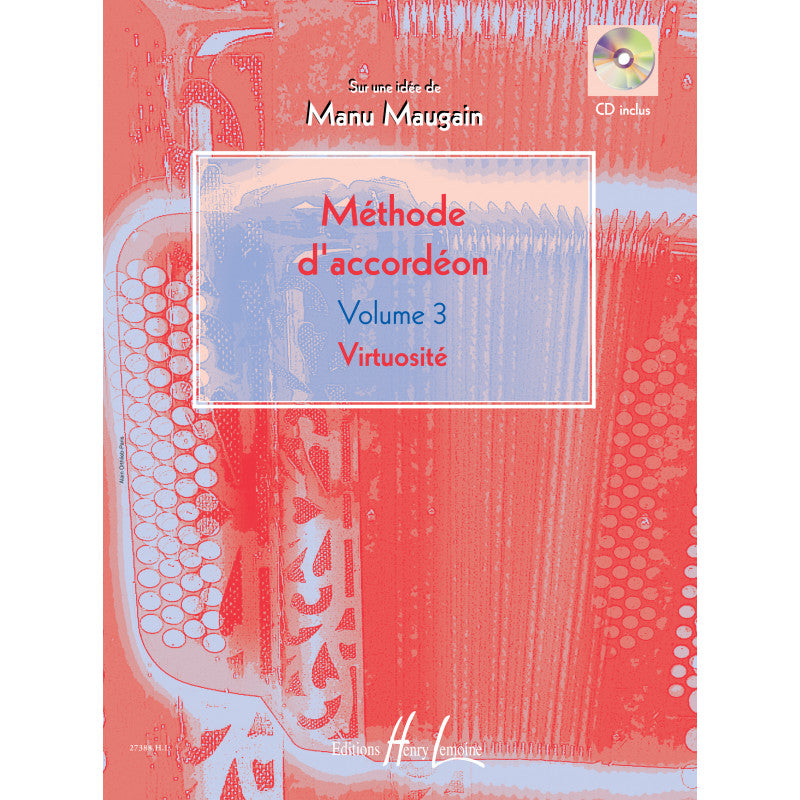 Maugain: Méthode d'accordéon - Volume 3 (Virtuosite)