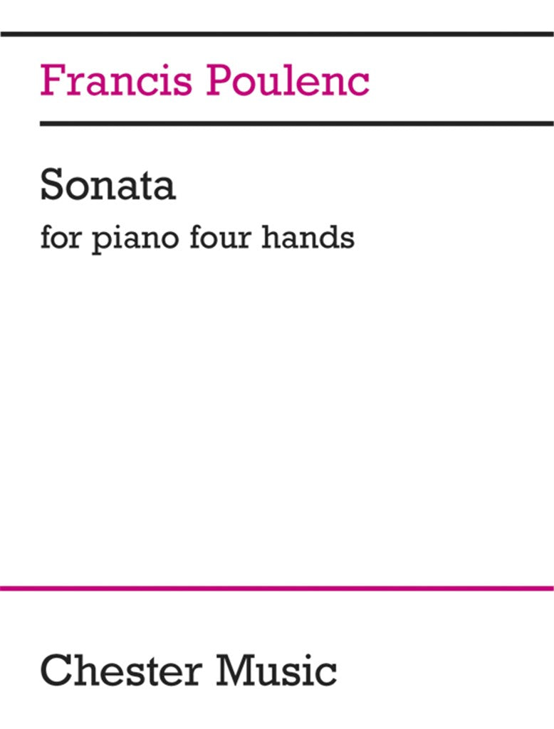 Poulenc: Sonata for Piano 4-Hands, FP 8