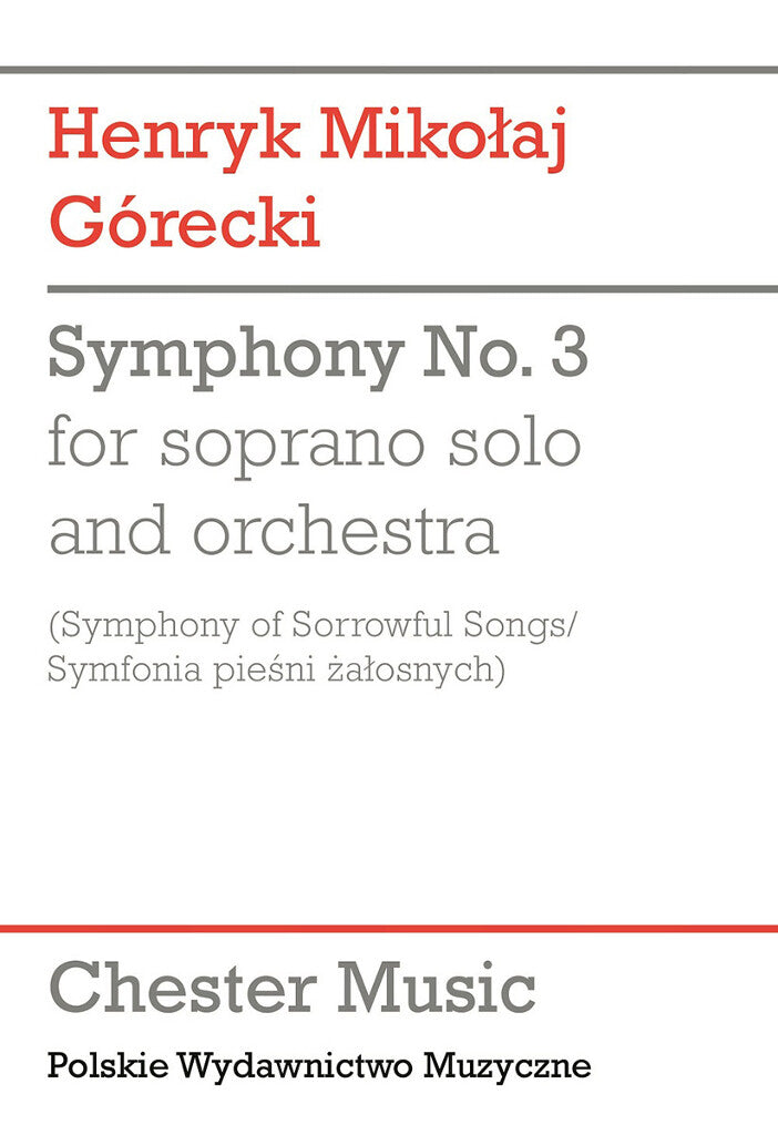 Górecki: Symphony No. 3, Op. 36