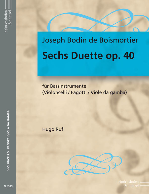 Boismortier: 6 Duets for Bass Instruments, Op. 40