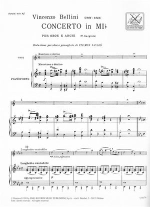 Bellini: Oboe Concerto in E-flat Major