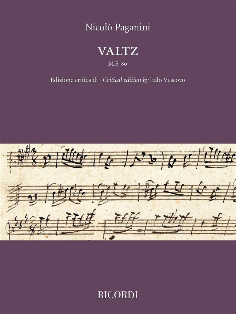 Paganini: Valtz, MS 80