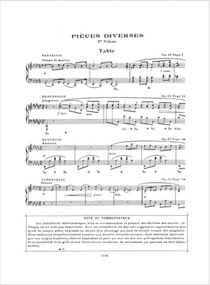 Chopin: Diverse Pieces – Volume 1