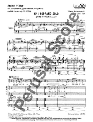 Szymanowski: Stabat Mater, Op. 53