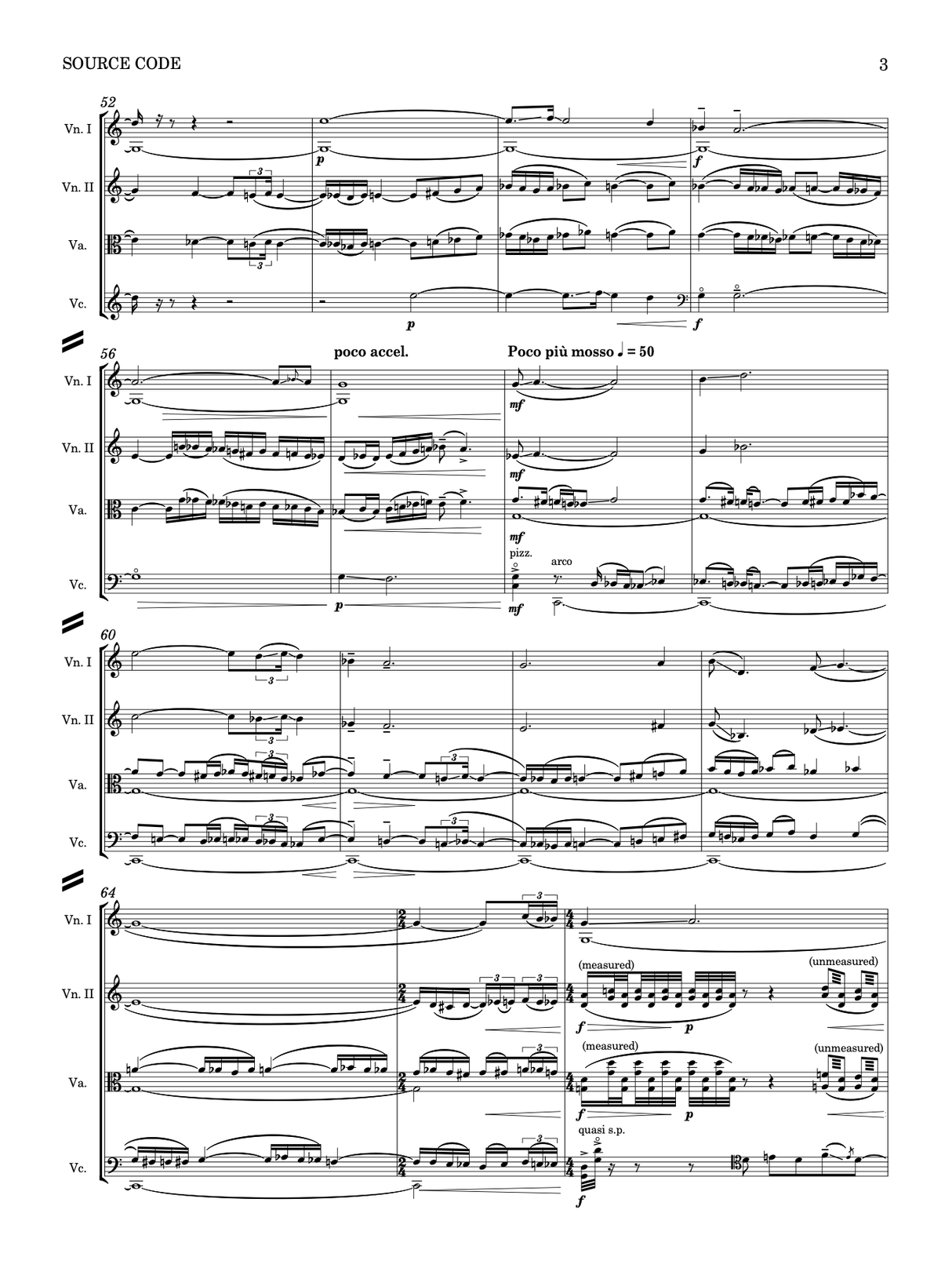 Montgomery: Source Code - Version for String Quartet