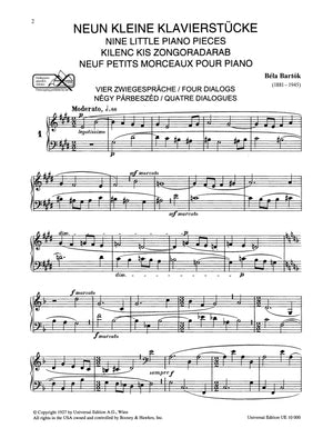 Bartók: 9 Little Piano Pieces
