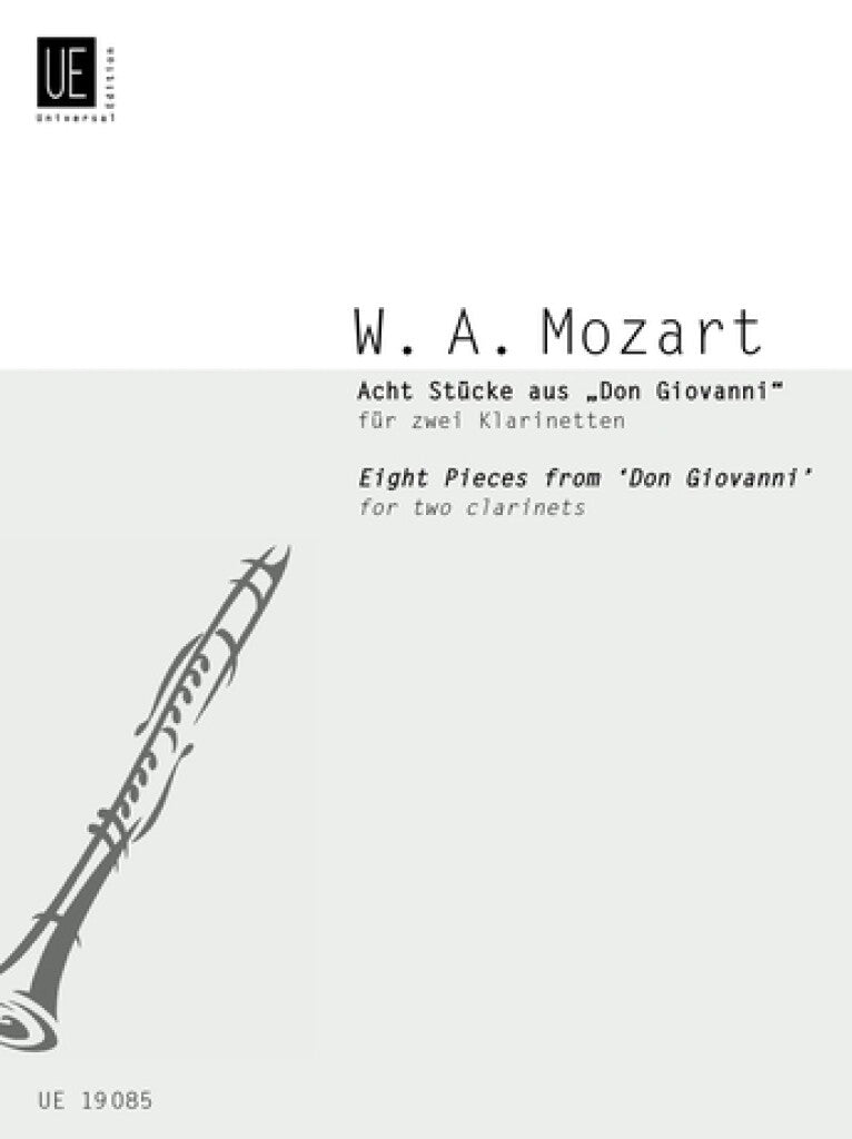 Mozart: 8 Pieces from "Don Giovanni" (arr. for 2 clarinets)