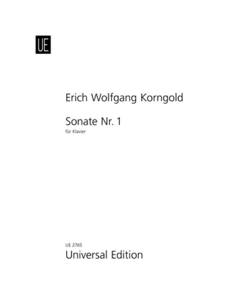 Korngold: Piano Sonata No. 1 in D Minor