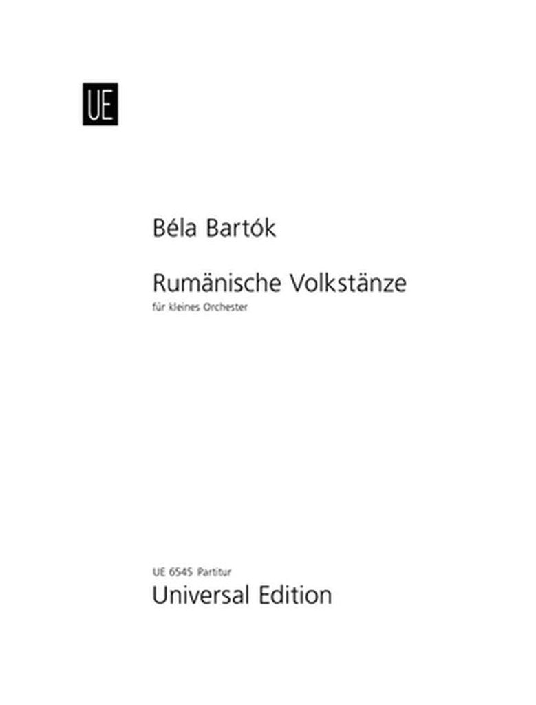 Bartók: Romanian Folk Dances - Version for Orchestra