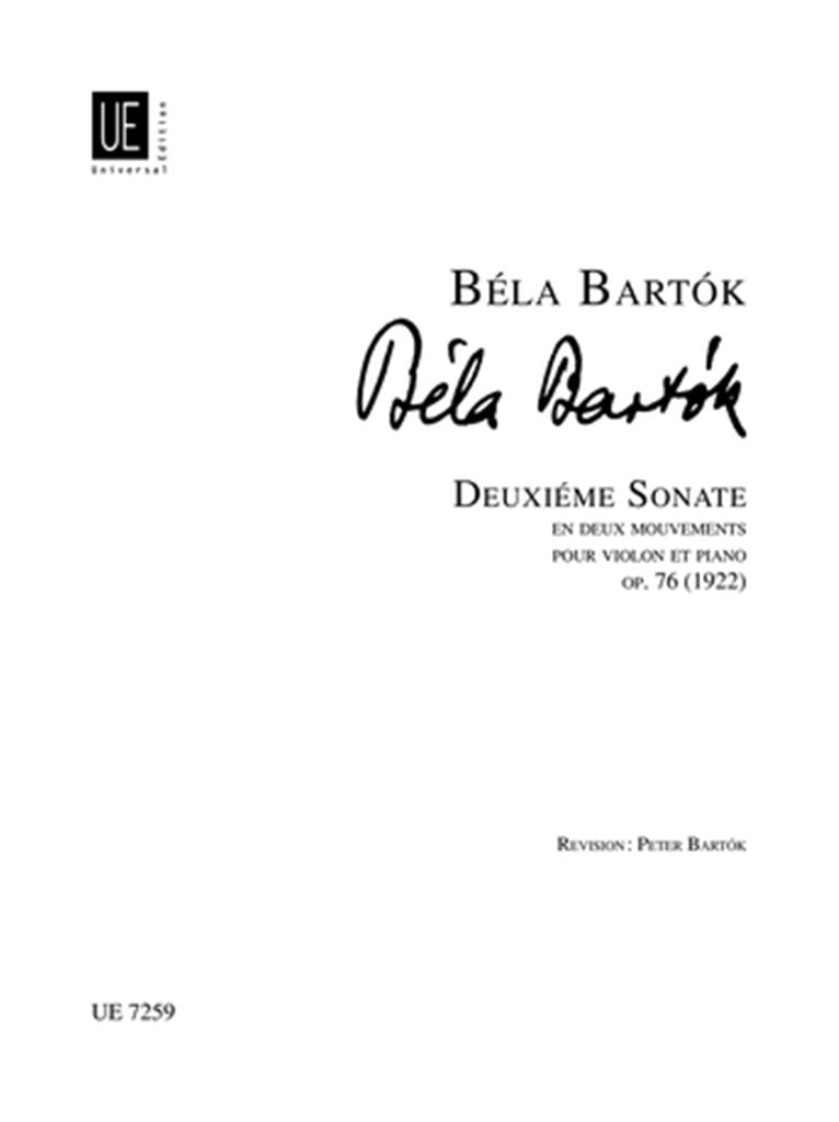Bartók: Violin Sonata No. 2, Sz. 76